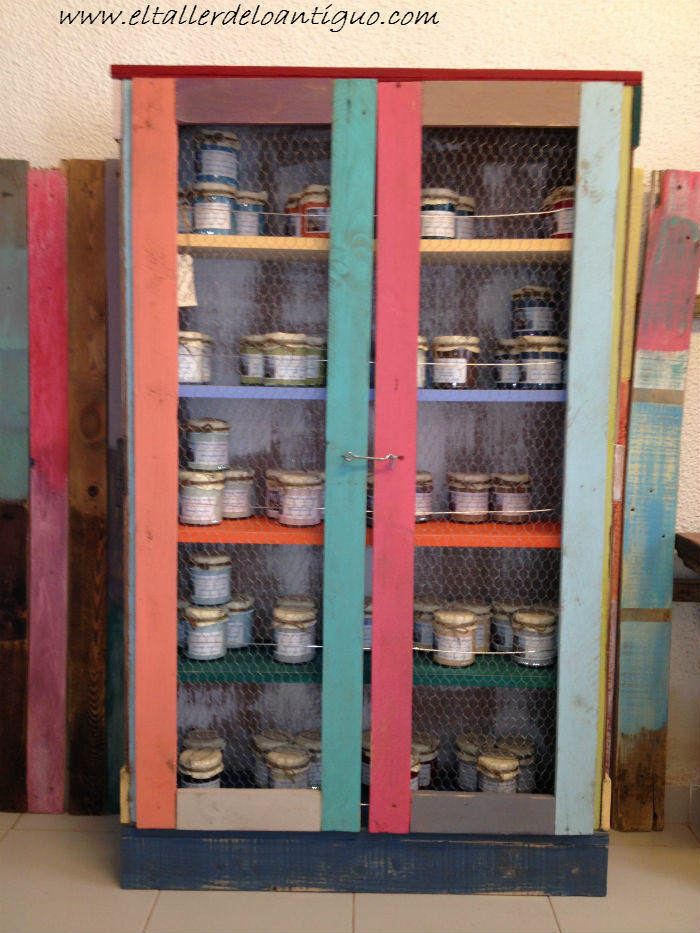 Alacena con Palets - **El Taller de lo Antiguo
