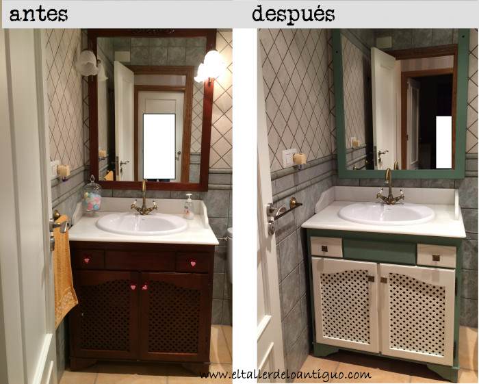 Pintar mueble de baño - **El Taller de lo Antiguo